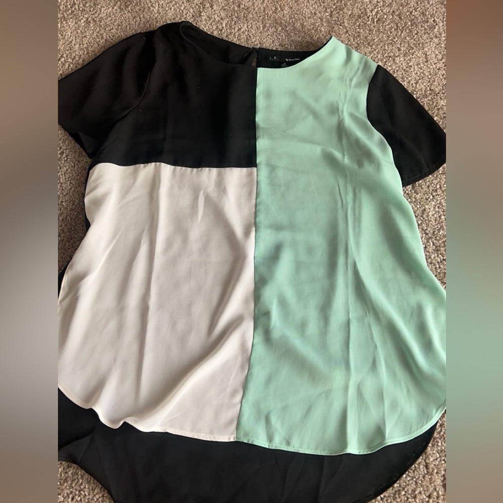 Short Sleeve color block shirt